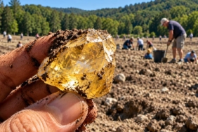 ABD'deki Crater of Diamonds Parkında Ziyaretçiler Buldukları Elmasları Sahiplenebiliyor